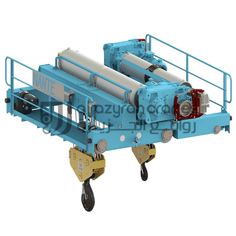 رافعة مفتوحة ذات عارضة مزدوجة للرافعة الجسرية رافعة جسرية بإطارات مطاطية - Rubber Tire Gantry Crane مصنع روافع الجزيرة